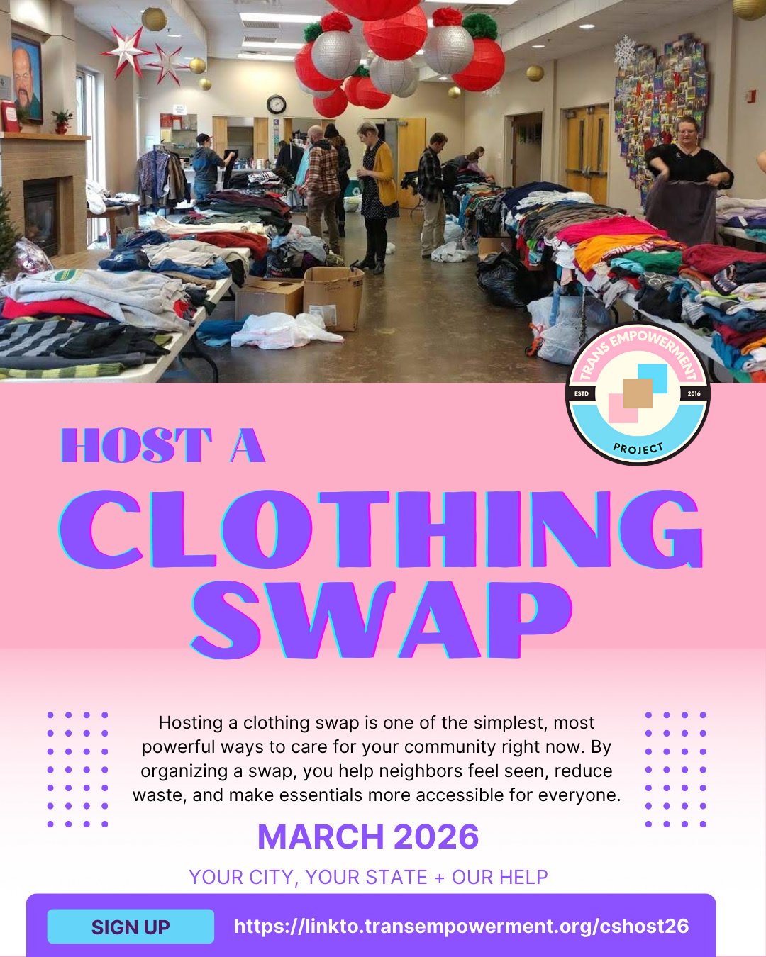 Host a Clothing Swap Promotional Poster